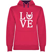 Los mejores  - Green Turtle Sudadera con Capucha para Mujer - Ropa de Caballos - Amante Caballos